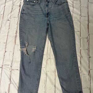 Madewell Blue Distressed Women Jeans